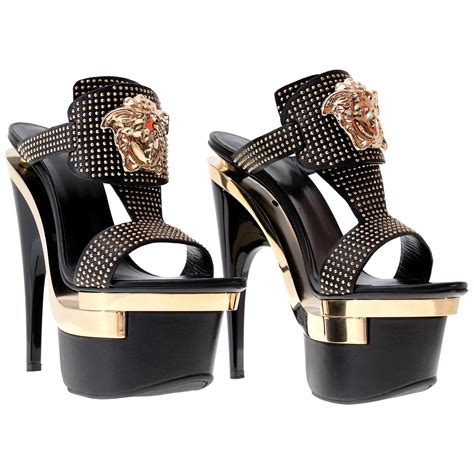 versace platform heels white|versace platform heels price.